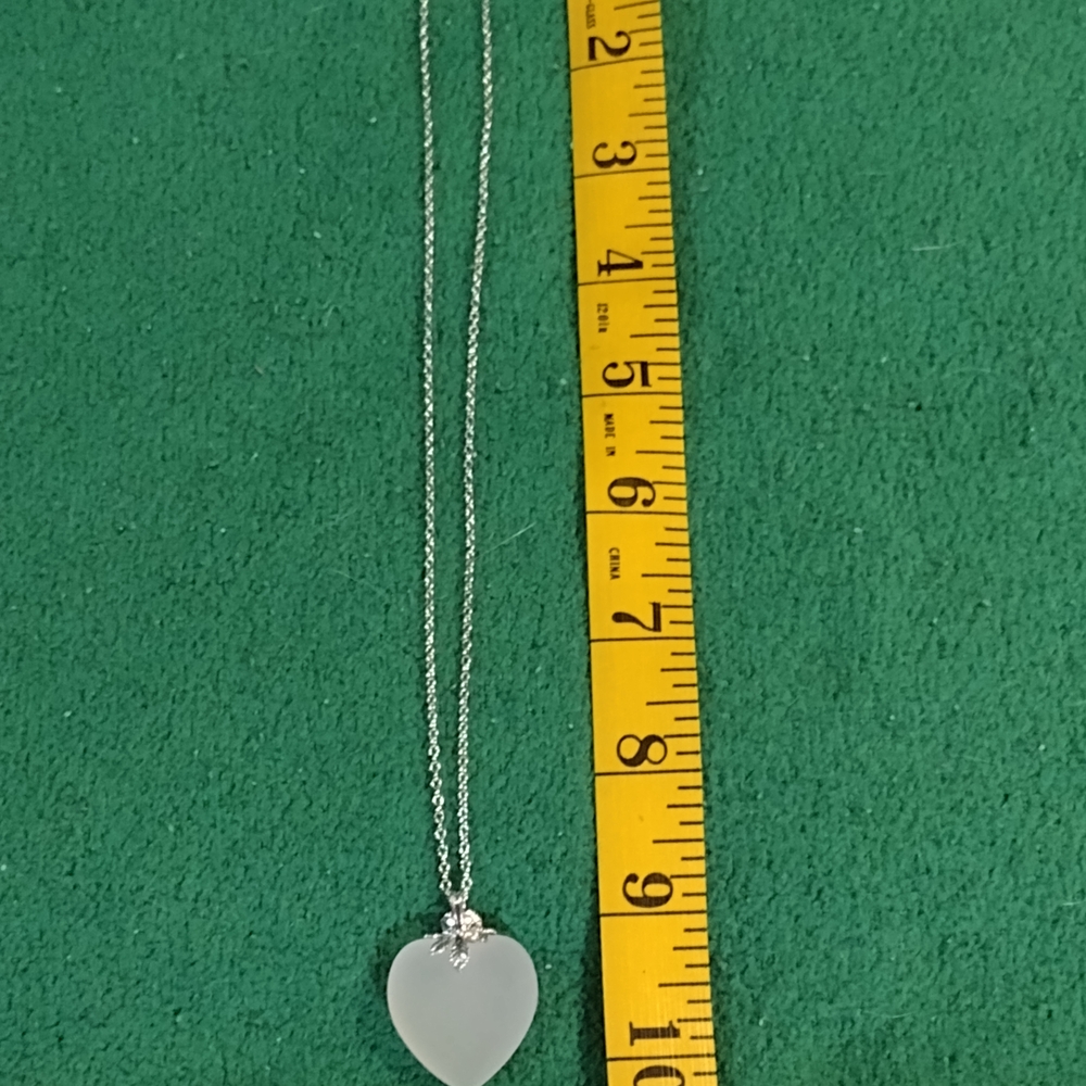 Elegant Silver Heart Pendant Necklace